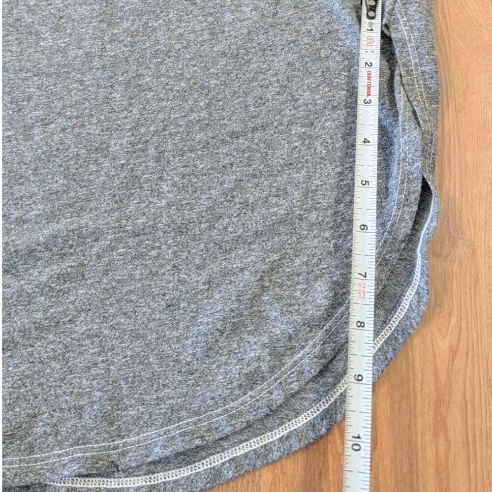 The Great. T-Shirt Dress Womens 3/L Heather Grey Short Sleeve Relaxed Midi/Maxi - Picture 12 of 12